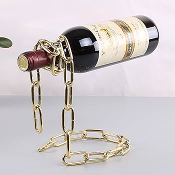 Magical Suspension Iron Chain Wine Rack