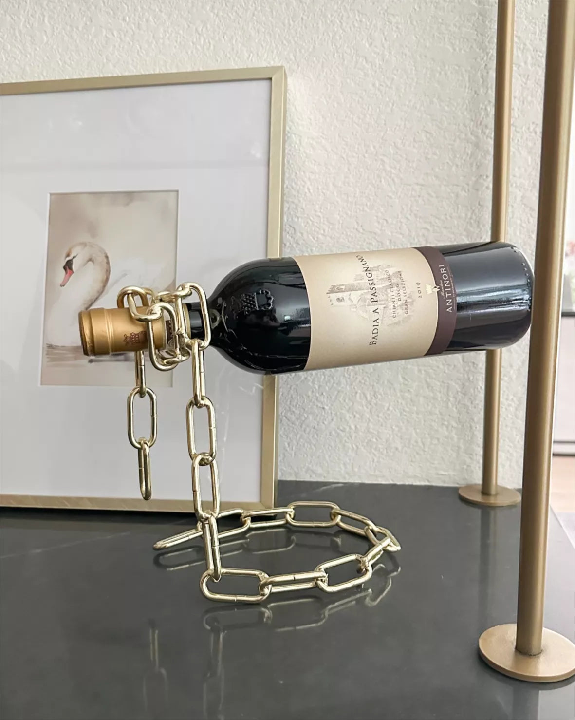 Magical Suspension Iron Chain Wine Rack