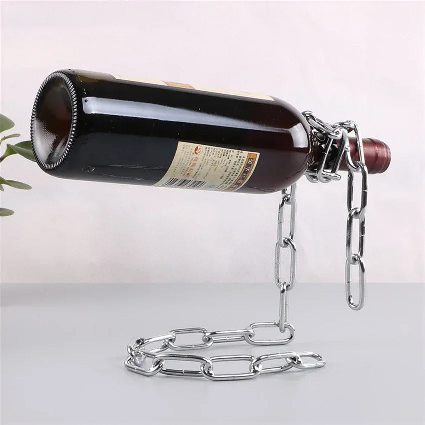 Magical Suspension Iron Chain Wine Rack